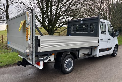 Vauxhall Movano F3500 L3 H1 Double Cab Dropside Truck with Tail Lift - Air Con 2