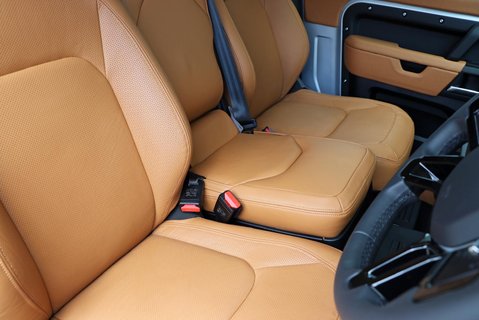 Land Rover Defender 90  HARD TOP  by seeker bespoke matt pine with vintage Tan leather  21