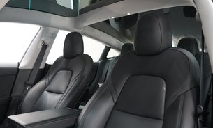 Tesla Model 3 LONG RANGE AWD 1 Owner Solid Black Ryzen GROK Adaptive LEDs Pano Roof VATQ 12