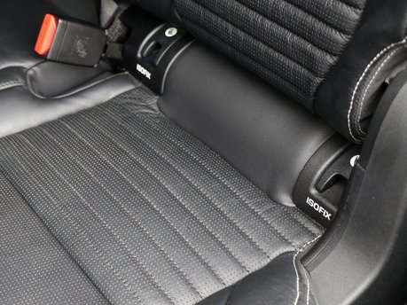 New premium rear seat conversion option for the Land Rover Discovery 5 Commercial, 2024+ models, featuring a white stitch 6