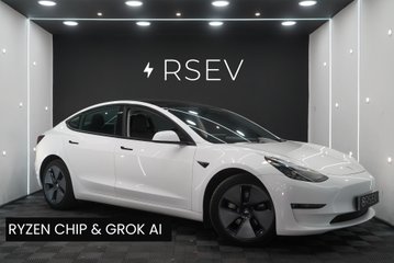 Tesla Model 3 LONG RANGE AWD Ryzen with GROK AI One Owner Heat Pump Adaptive LEDs VAT Q