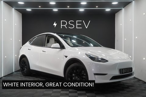 Tesla Model Y LONG RANGE AWD White Interior 20" Induction Alloys GROK AI Battery SOH 91% 