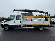 Iveco Daily 70C18D Crew Cab Dropside with Hiab X-Hiduo 062 Crane 7