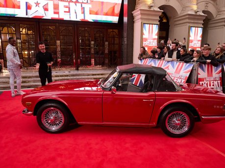 Simon Cowell reunited with his Triumph TR6 he bought from us in March 1994. 3