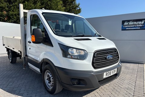 Ford Transit 350 Srw 130 ps Dropside Truck with Maxilift PH110 Crane 1