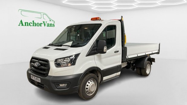 Ford Transit Tipper MWB L2 Leader 350 AIR CON Dual Rear Wheel Sensors Cam Tow Bar EURO 6 1