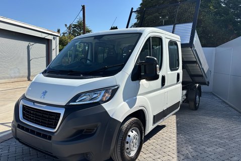 Peugeot Boxer 335 2.2 Hdi 130 ps Crew Cab Tipper - Air Con - Ex MOD 5