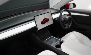 Tesla Model 3 LONG RANGE AWD White Interior Red Multi-coat Ryzen GROK AI One Owner VAT Q 19