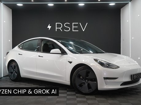 Tesla Model 3 LONG RANGE AWD Ryzen GROK AI One Owner Heat Pump Adaptive LEDs VAT Q