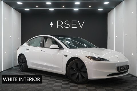 Tesla Model 3 RWD White Interior c300 Mile Range Vented Seats GROK AI One Owner VAT Q 