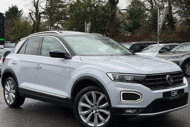 Volkswagen T-Roc SEL TSI EVO DSG -WHITE SILVER -PAN ROOF -CAMERA -WINTER PACK 