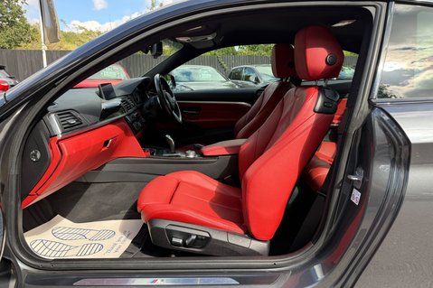 BMW 4 Series 435D XDRIVE M SPORT -ADAPTIVE SUSPENSION -CORAL RED LEATHER  3