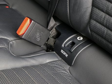 New premium rear seat conversion option for the Land Rover Discovery 5 Commercial, 2024+ models, featuring a white stitch 8