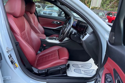 BMW 3 Series 330E M SPORT PHEV -TACORA RED LEATHER -COMF/VIS PACKS -HARMAN KARDON -VATQ 15