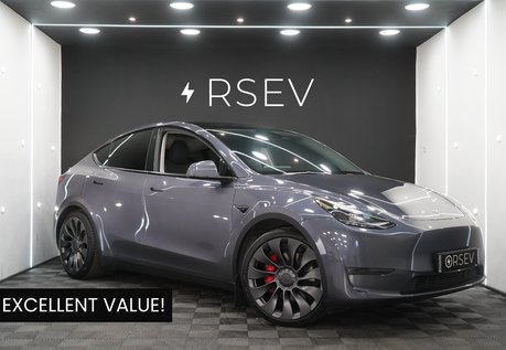 Tesla Model Y PERFORMANCE AWD Midnight Silver GROK AI Assistant 21" Alloys One Owner VATQ