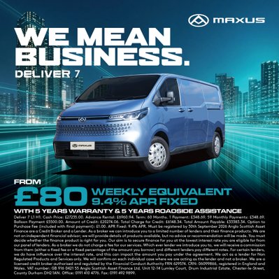 We Mean Business. Meet the Maxus Deliver 7.