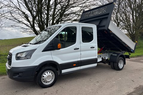 Ford Transit 350 Drw L3 130 ps Crew Cab Tipper - Air Con - Ex MOD 1