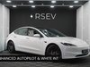 Tesla Model 3 LONG RANGE AWD Enhanced Autopilot White Interior Extended Comp Warranty 