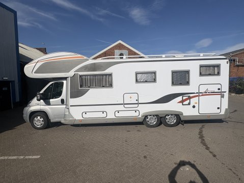 Burstner Argos 748-2 6 berth, large garage, tag axle, race van race truck 8