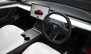 Tesla Model 3 LONG RANGE AWD White Interior Red Multi-coat Ryzen GROK AI One Owner VAT Q 4