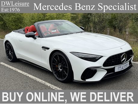 Mercedes-Benz SL Series SL63 AMG Performance V8 BiTurbo 4Matic+ Auto Petrol Convertible RED LEATHER