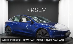 Tesla Model 3 LONG RANGE RWD TOW BAR WHITE INTERIOR GROK AI VENTILATED SEATS 1 OWNER VATQ 1