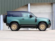 Land Rover Defender 90  HARD TOP  by seeker bespoke matt pine with vintage Tan leather  5