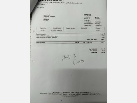 Citroen Dispatch 1.5 BlueHDi 1000 Enterprise Pro M FWD 2 Euro 6 (s/s) 6dr 38