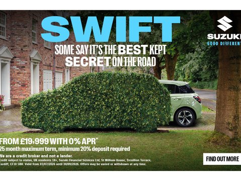 Suzuki Swift — From £19,999 with 0% APR 1