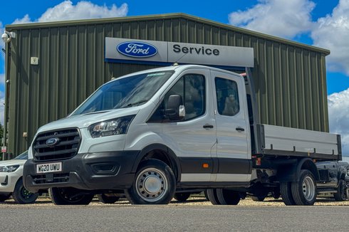 Ford Transit Tipper Crew Cab LWB L3 Leader 350 Dual Rear Wheel Tow Bar EURO 6
