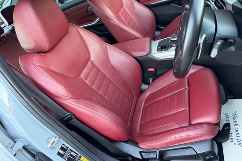 BMW 3 Series 330E M SPORT PHEV -TACORA RED LEATHER -COMF/VIS PACKS -HARMAN KARDON -VATQ 34