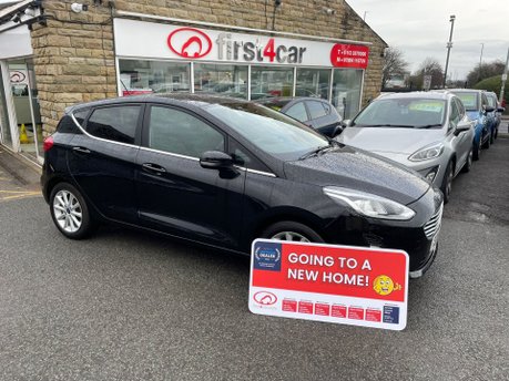 Regan from Leeds collecting her new Ford Fiesta.