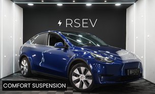 Tesla Model Y RWD Comfort Suspension GROK AI Deep Blue Metallic Adaptive LEDs 1Owner VATQ 1