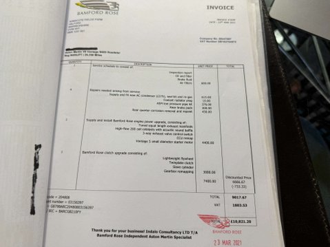 Aston Martin Vantage 4.3 Vantage V8 Auto 2dr ROADSTER 138