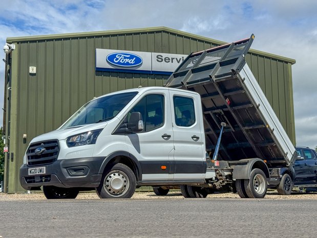Ford Transit Tipper Crew Cab LWB L3 Leader 350 Dual Rear Wheel Tow Bar EURO 6 1