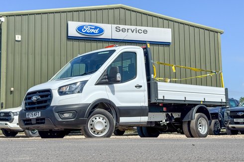 Ford Transit Tipper MWB L2 Leader 350 Air Con Dual Rear Wheel Sensors Cam Tow Bar EURO 6