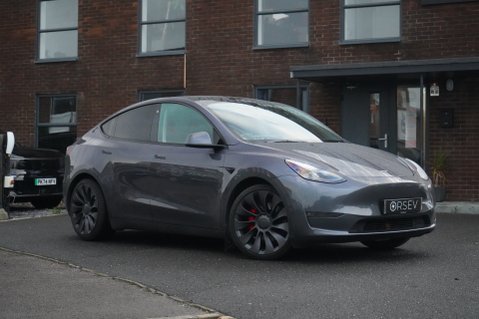 Tesla Model Y PERFORMANCE AWD Tow Hitch Enhanced Autopilot Midnight Silver One Owner VATQ 