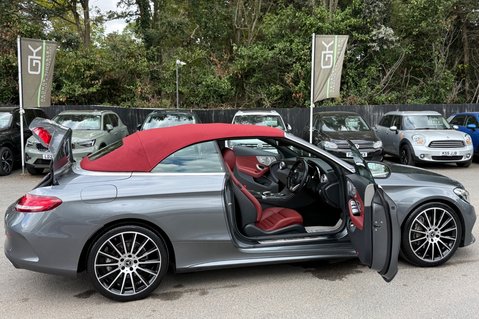 Mercedes-Benz C Class C 220 D AMG LINE PREMIUM PLUS - SELENITE GREY WITH CRANBERRY LEATHER 20