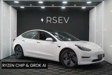 Tesla Model 3 LONG RANGE AWD Ryzen GROK AI One Owner Heat Pump Adaptive LEDs VAT Q