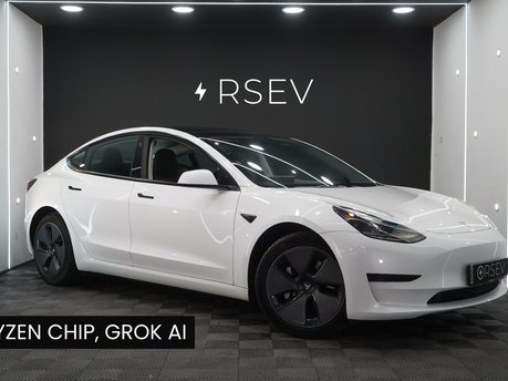 Tesla Model 3 RWD GROK AI Ryzen 1 Owner Adaptive LEDs Heat Pump Pano Roof LFP Batt VATQ