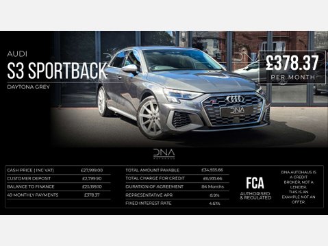 Audi S3 2.0 S3 Sportback TFSI Quattro Semi-Auto 4WD 5dr 5