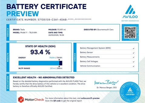 Tesla Model Y ModeL Y Performance AWD 4WD 5dr 1