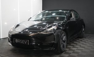Tesla Model 3 LONG RANGE AWD 1 Owner Solid Black Ryzen GROK Adaptive LEDs Pano Roof VATQ 10