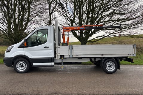 Ford Transit 350 Srw 130 ps Dropside Truck with Maxilift PH110 Crane 7