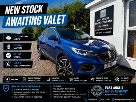 Renault Kadjar 1.3 TCe GT Line SUV 5dr Petrol Manual Euro 6 (s/s) (140 ps)
