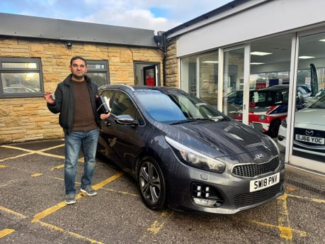 Sibin from Bradford purchased from us 7 years ago and returned for his new Kia Ceed.