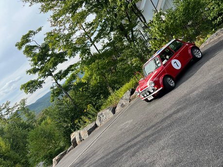 Classic Mini Cooper on its travels!!