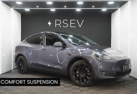 Tesla Model Y LONG RANGE AWD Comfort Suspension Midnight Silver GROK AI One Owner VAT Q