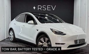 Tesla Model Y LONG RANGE AWD TOW BAR One Owner GROK AI Adaptive LEDs Pano Roof VAT Q 1