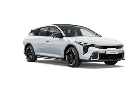 Image of the Kia K4 in white.